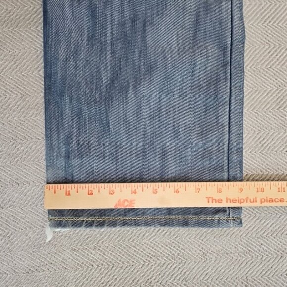 Levis 514 Jeans Men 38x30 Silver Blue Slim Straight Flap Pocket Denim Pants VTG - Picture 7 of 16